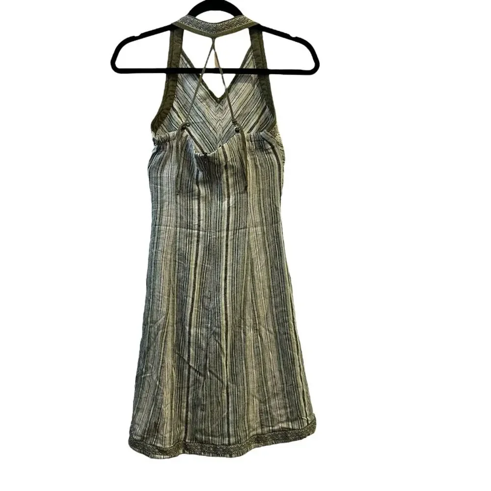 YL Club Multicolor Striped Dress Medium - Picture 2 of 4